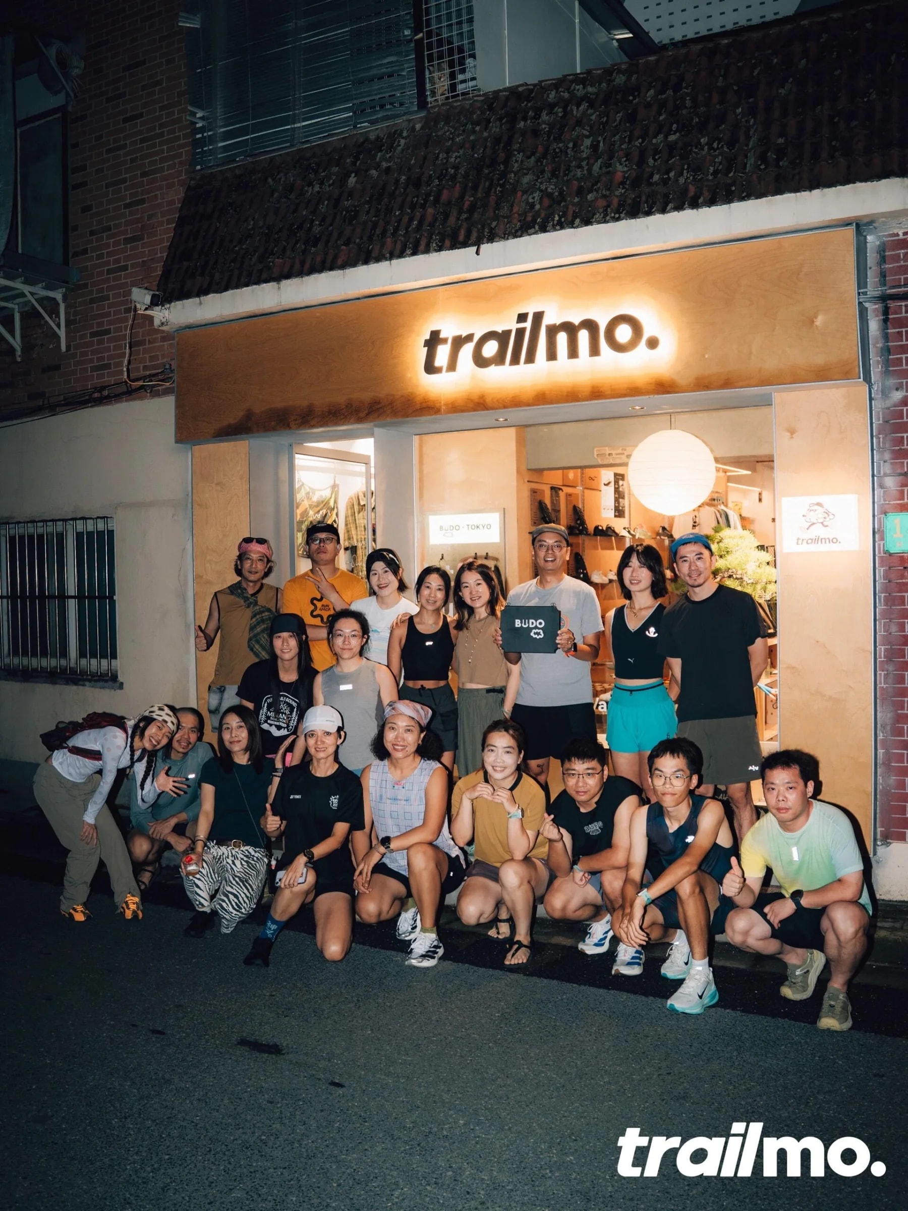 上海の店舗で開催された BUDO と TrailMo のランナーコミュニティイベント